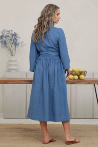 linen clothing, linen clothes, linen clothes women, clothes, linen, boho linen, casual linen, pure linen, cloth linen, everyday linen, handmade linen, 100 linen, lithuanian linen, baltic linen, washed linen, soft linen, geschenk, leinen, kleidung, clothes, womens clothing, euro linen, women summer clothes, linen skirt, linen skirts, High waist skirt, midi skirt, skirt with pockets, skirt, casual, skirt, ruffled skirt, gathered linen skirt, bottoms, dark dusty blue skirt