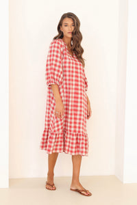 linen dress, midi linen dress, basic linen dress, dress linen, european linen dress, lithuanian linen dress, modest linendress, summer linen dress, gingham dress, check dress, checkered dress, gingham linen dress, gingham clothes