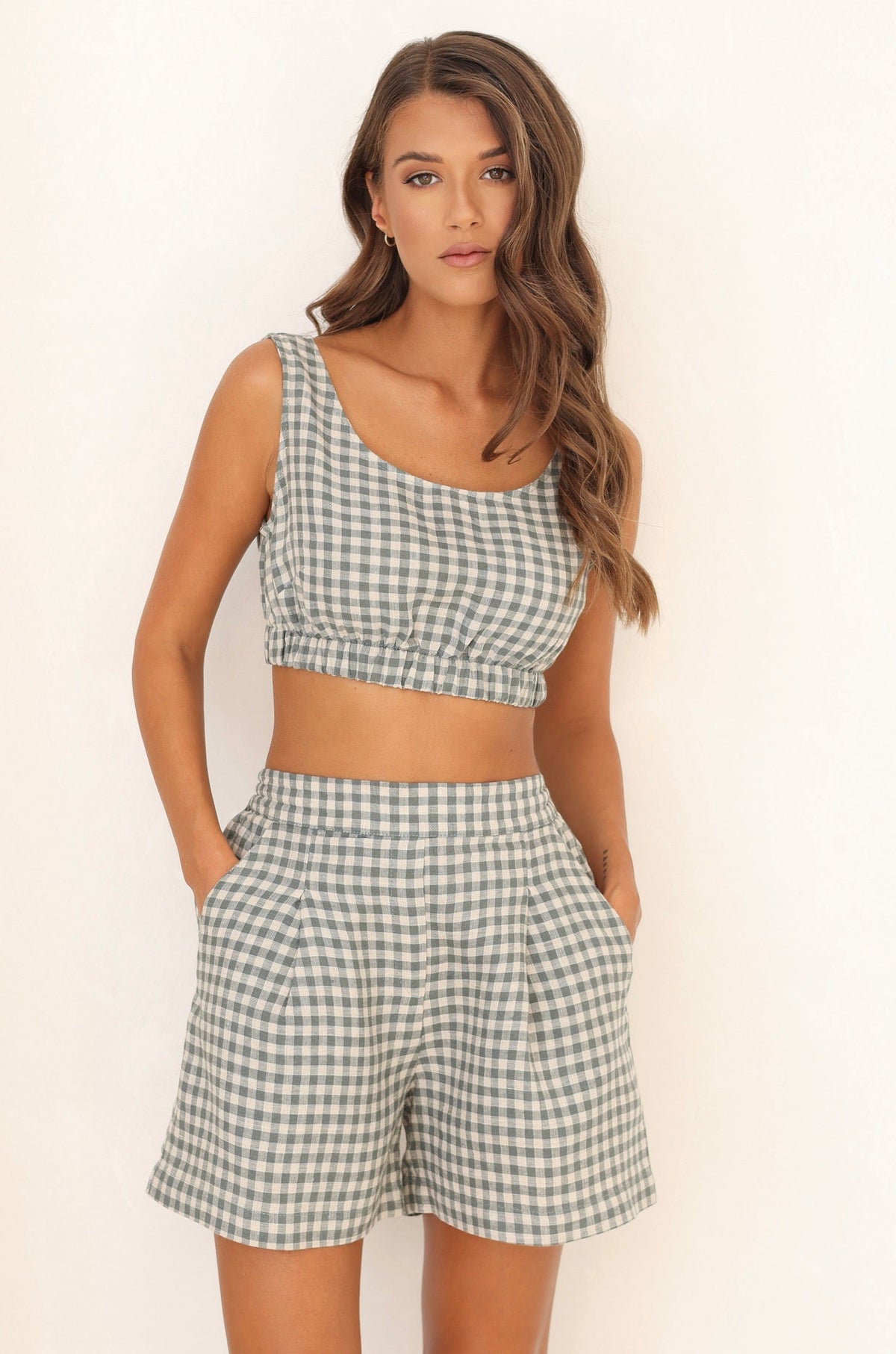 gingham, linen bralette, crop top, tank top, sustainable clothing, linen top, linen tops, basic linen top, blouses linen, linen blouse, linen tshirt, linen clothing, linen clothes, linen clothes women, sleeveless, linen, casual linen, everyday linen