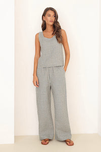 Linen trousers, gingham trousers, gingham pants, linen pants, linen bottoms, linen wide leg pants, wide leg pants linen, wide leg pants women, linen high waisted pants, linen high waist trousers, linen culottes, linen clothing, leinen kleidung