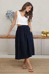 linen clothing, linen clothes, linen clothes women, clothes, linen, boho linen, casual linen, pure linen, cloth linen, everyday linen, handmade linen, 100 linen, lithuanian linen, baltic linen, washed linen, soft linen, geschenk, leinen, kleidung, clothes, womens clothing, euro linen, women summer clothes, linen skirt, linen skirts, High waist skirt, midi skirt, skirt with pockets, skirt, casual, skirt, ruffled skirt, gathered linen skirt, bottoms, blue skirt, navy blue linen skirt