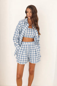 gingham shorts, linen shorts, linen bottoms, women shorts, high waisted shorts, high waist shorts, womens clothing, linen clothing, linen clothes, linen clothes women, boho linen, casual linen, everyday linen, checked shorts