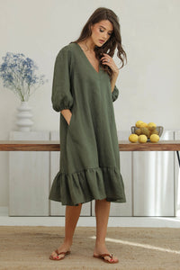 linen clothing, linen clothes, linen clothes women, clothes, linen, boho linen, casual linen, pure linen, cloth linen, everyday linen, handmade linen, 100 linen, lithuanian linen, baltic linen, washed linen, soft linen, geschenk, leinen, kleidung, clothes, womens clothing, euro linen, women summer clothes, women linen dress, linen dress, midi dress, summer dress, casual dress, sundress, vacation dress, eco friendly, midi dress, 3/4 sleeves dress, tunic, dark moss green linen dress, maternity dress, 