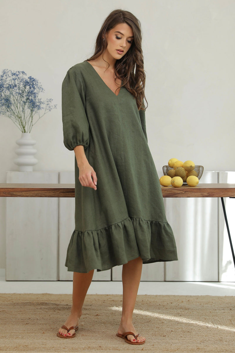 linen clothing, linen clothes, linen clothes women, clothes, linen, boho linen, casual linen, pure linen, cloth linen, everyday linen, handmade linen, 100 linen, lithuanian linen, baltic linen, washed linen, soft linen, geschenk, leinen, kleidung, clothes, womens clothing, euro linen, women summer clothes, women linen dress, linen dress, midi dress, summer dress, casual dress, sundress, vacation dress, eco friendly, midi dress, 3/4 sleeves dress, tunic, dark moss green linen dress, maternity dress, 