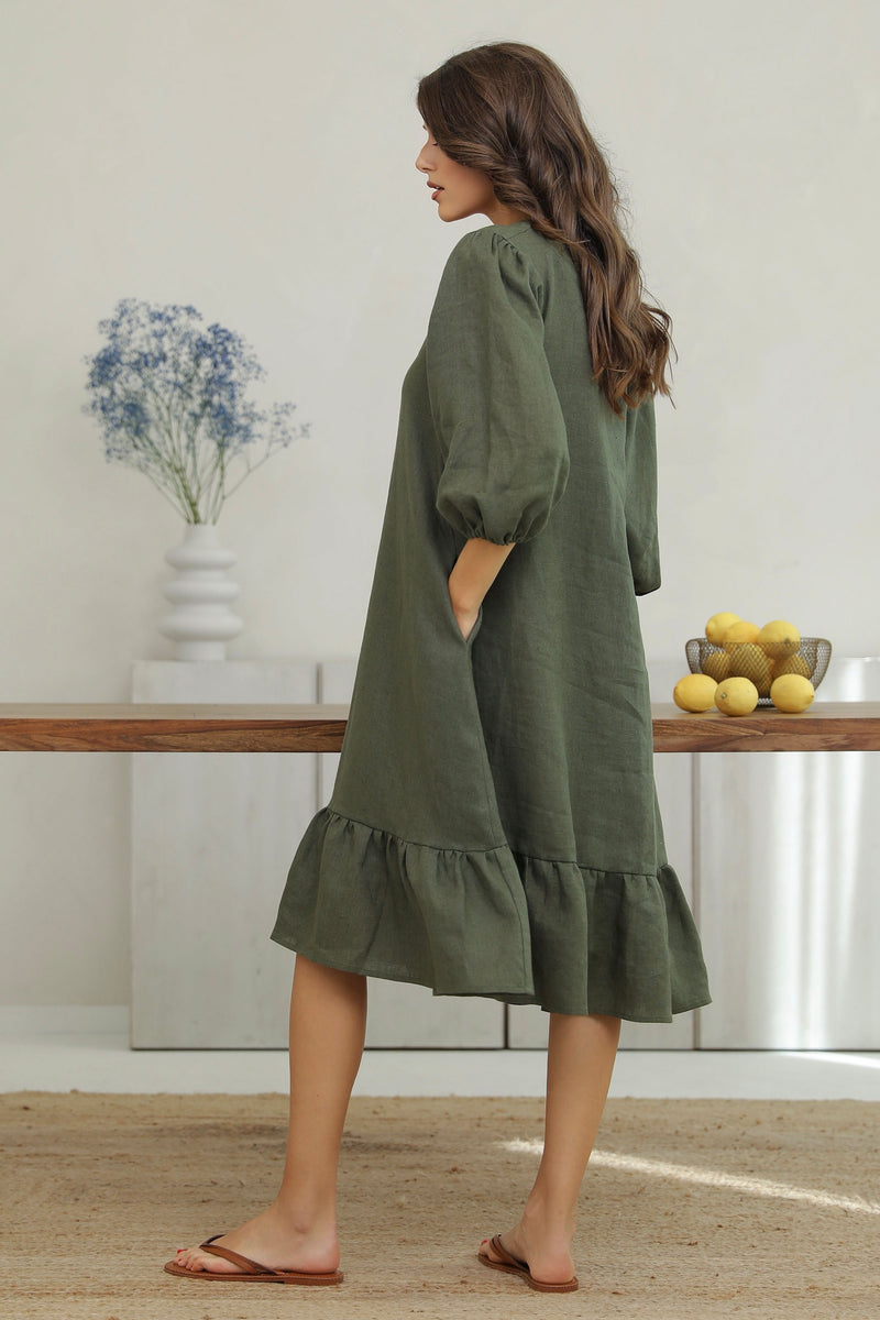 linen clothing, linen clothes, linen clothes women, clothes, linen, boho linen, casual linen, pure linen, cloth linen, everyday linen, handmade linen, 100 linen, lithuanian linen, baltic linen, washed linen, soft linen, geschenk, leinen, kleidung, clothes, womens clothing, euro linen, women summer clothes, women linen dress, linen dress, midi dress, summer dress, casual dress, sundress, vacation dress, eco friendly, midi dress, 3/4 sleeves dress, tunic, dark moss green linen dress, maternity dress, 