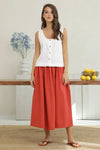 linen clothing, linen clothes, linen clothes women, clothes, linen, boho linen, casual linen, pure linen, cloth linen, everyday linen, handmade linen, 100 linen, lithuanian linen, baltic linen, washed linen, soft linen, geschenk, leinen, kleidung, clothes, womens clothing, euro linen, women summer clothes, linen skirt, linen skirts, High waist skirt, midi skirt, skirt with pockets, skirt, casual, skirt, ruffled skirt, gathered linen skirt, bottoms, terracotta skirt